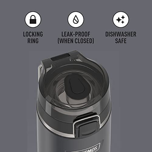 24 Ounce Vacuum Insulated Stainless Steel Water Bottle with Lid Q454511