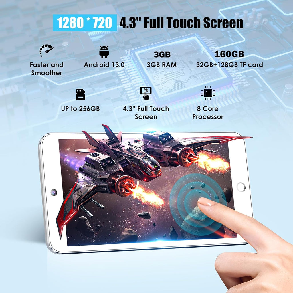 160GB MP3 Player with Bluetooth and WiFi, Android Digital Mp4 Player with Camera, 4.3" Touch Screen Portable Music Player with Speaker E318