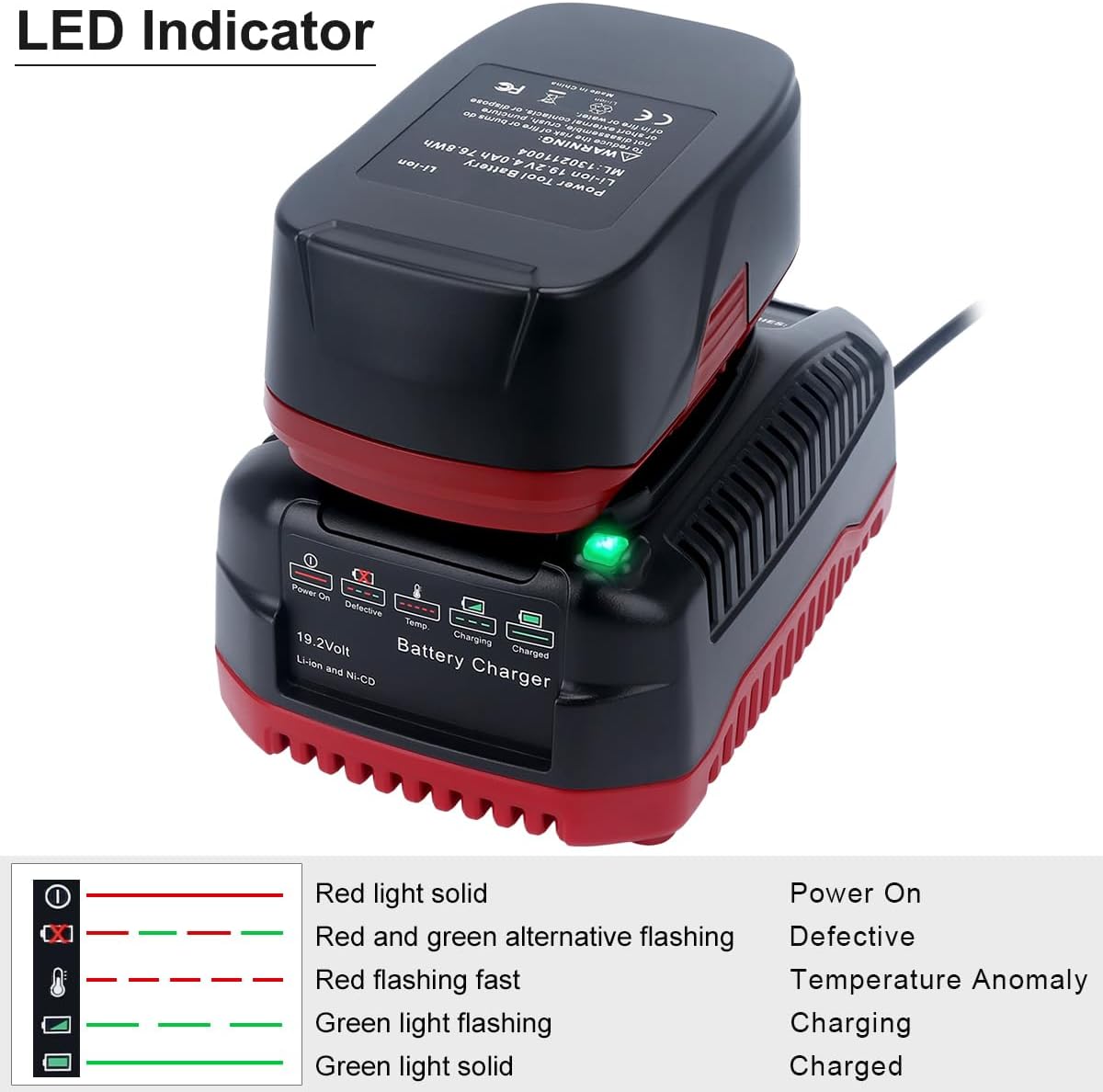 19.2V C3 Charger Replacement for Lithium-ion & Ni-cad Battery Charger J851799