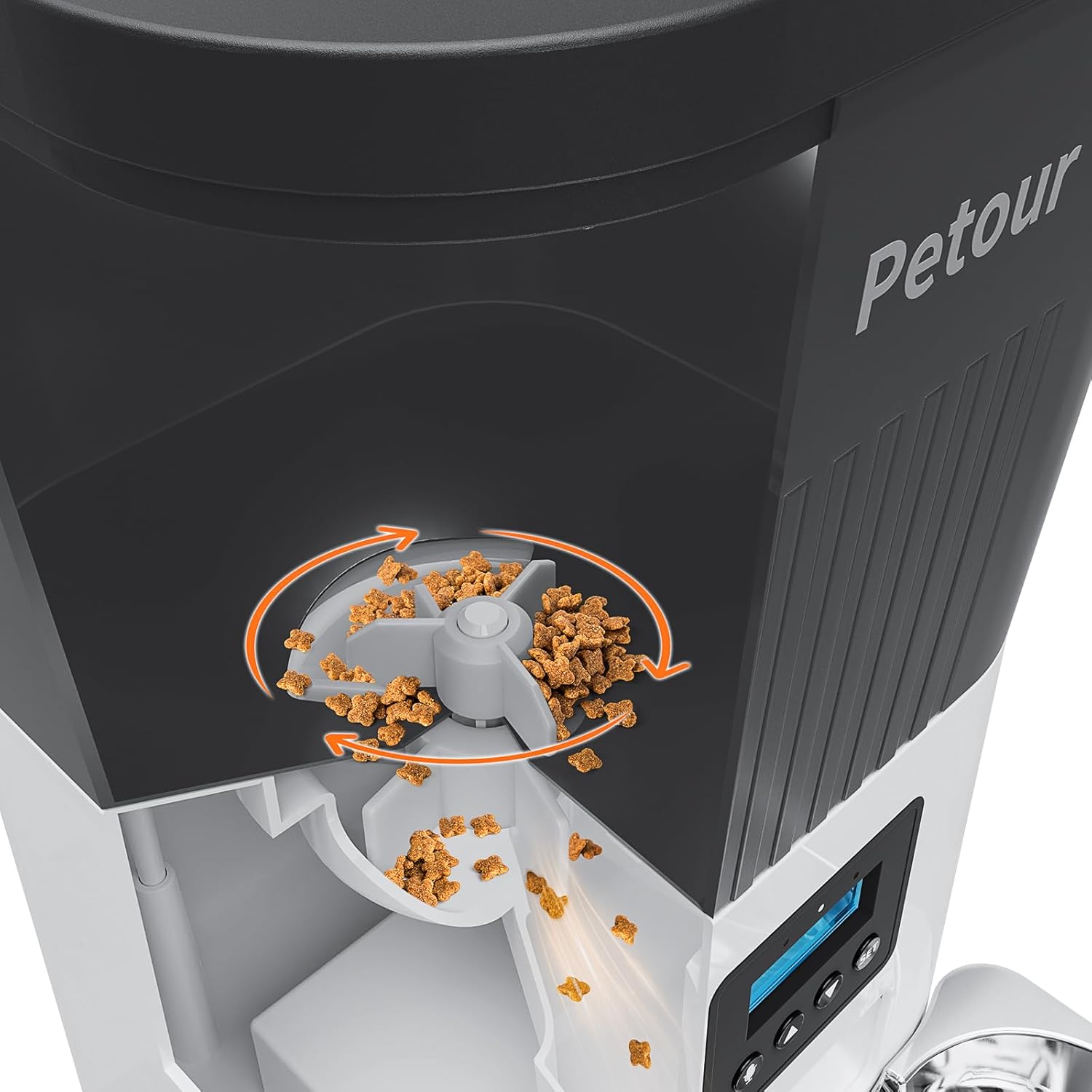 Automatic Cat Feeder with Stainless Steel Bowl B720827