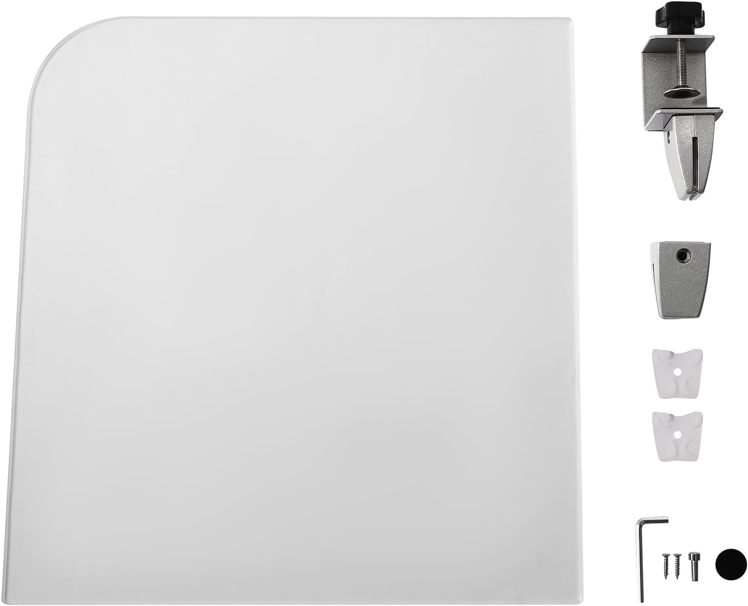 Frosted Acrylic Desk Privacy Panels, 17'' W x 18'' H R9673