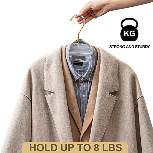 5-Pack Clear Acrylic Hangers with Gold Hooks C949