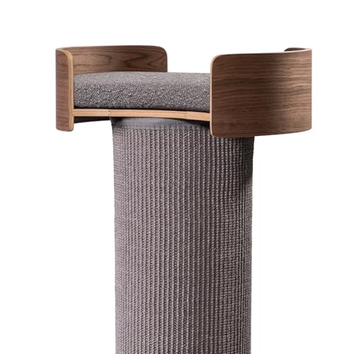 Giant Scratching Tower with Perch, 44.5" Height with Replaceable Sisal and Removable Bed X370