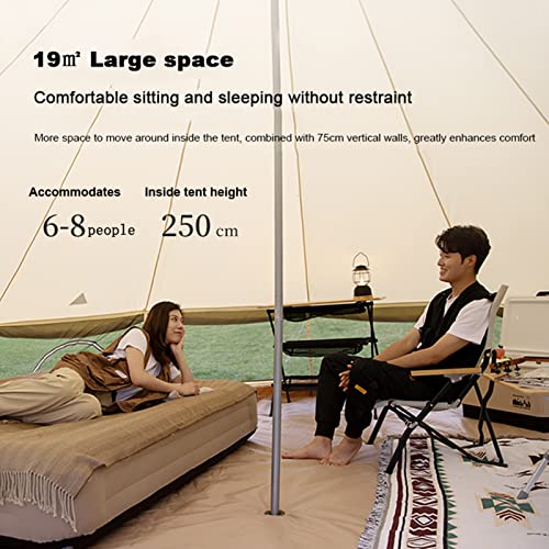 Canvas Bell Tent with Stove Jack, 4 Season Waterproof Tent L224490