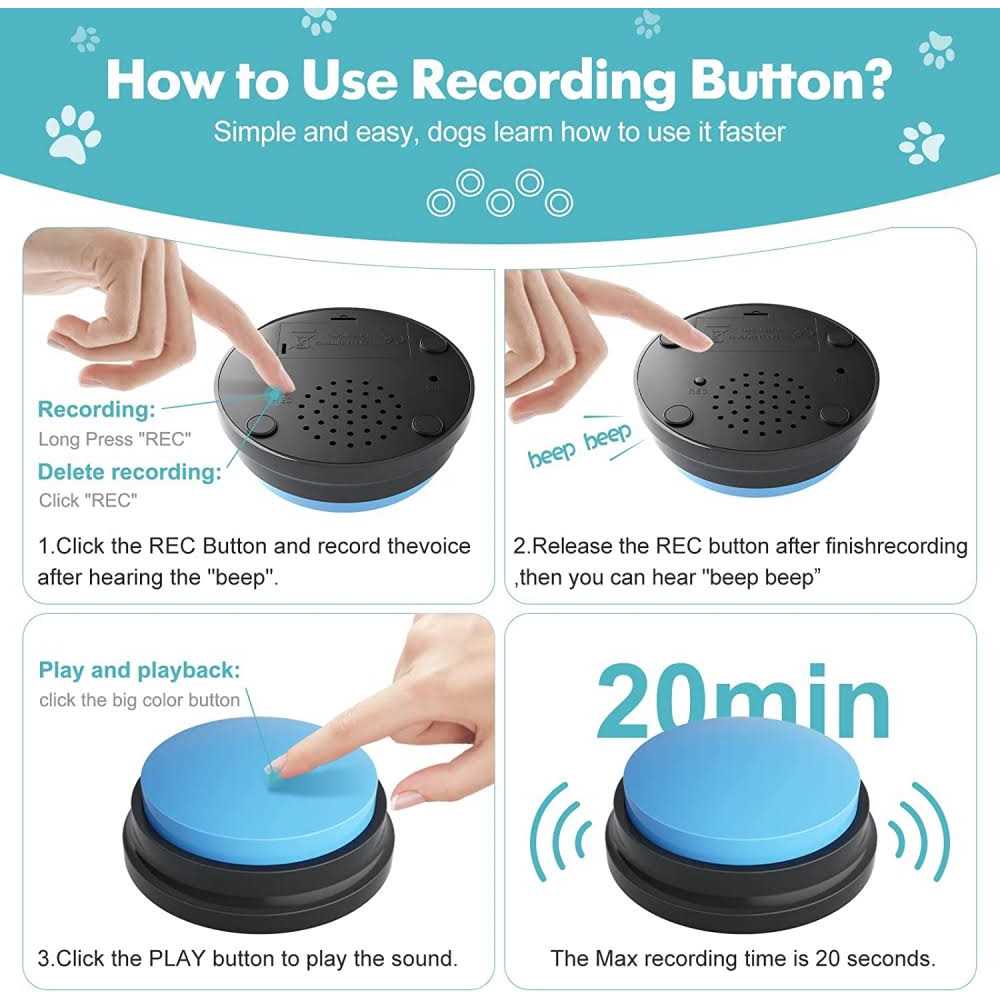 Dog Buttons for Communication Starter Pack U43624