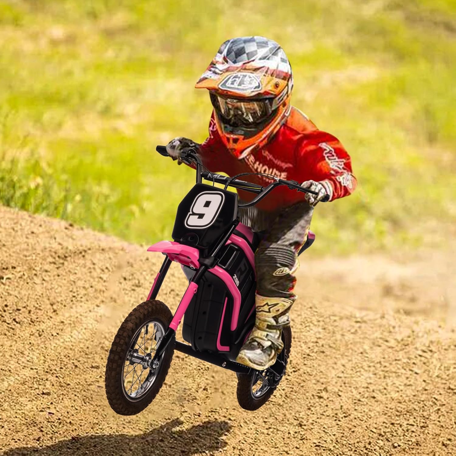 24V Electric Dirt Bike, Pink Y20514