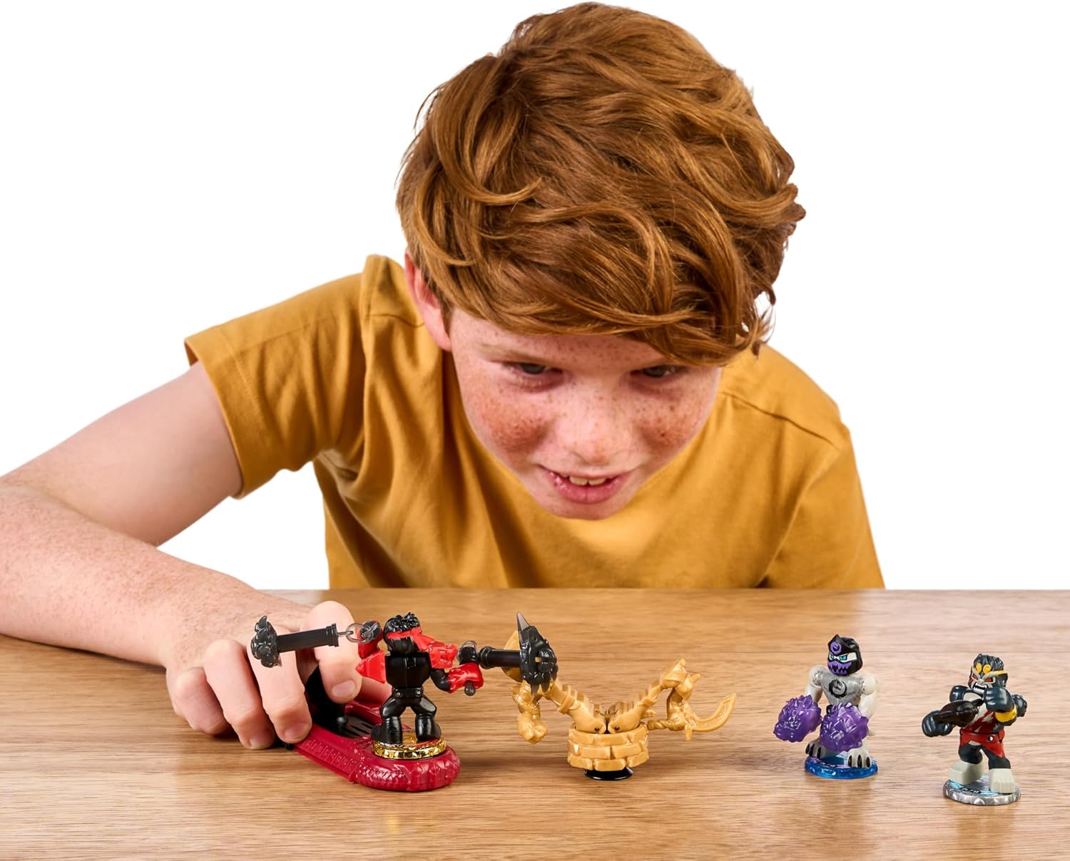 3 Mini Battling Warriors with Training Practice Piece and Exclusive Joystick Controller Q38462