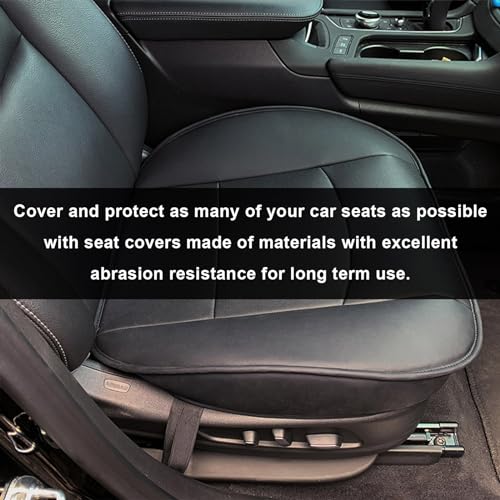 Beige PU Leather Car Seat Bottom Cover J787880