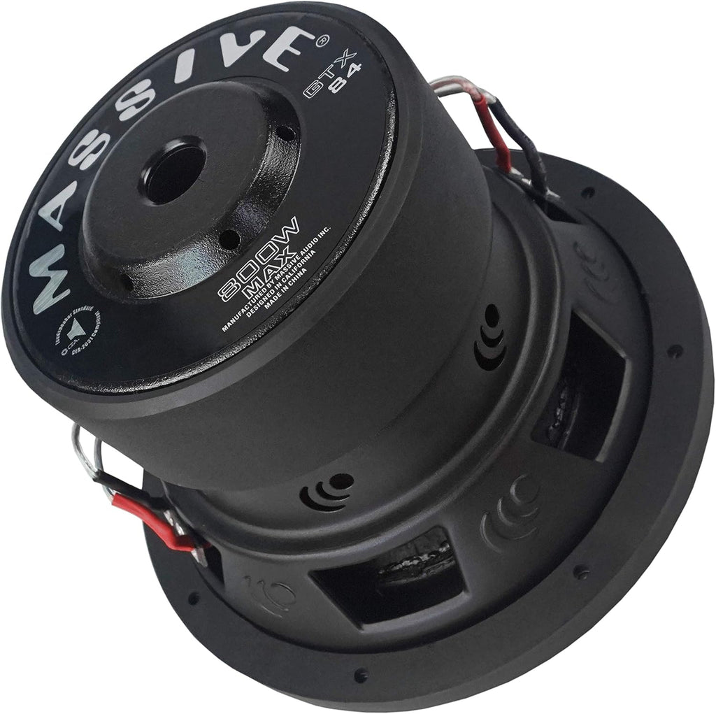 8 Inch 400 Watt RMS Dual 4 Ohm Car Audio Subwoofer H849