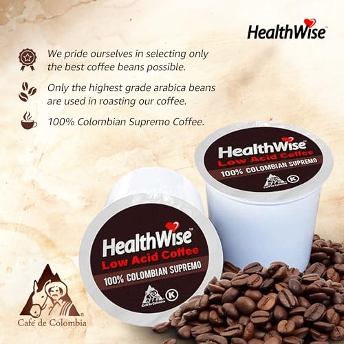 Low Acid Coffee K-Cups Classic Columbian Supremo Unflavored 36 Count Pack of 3 T235