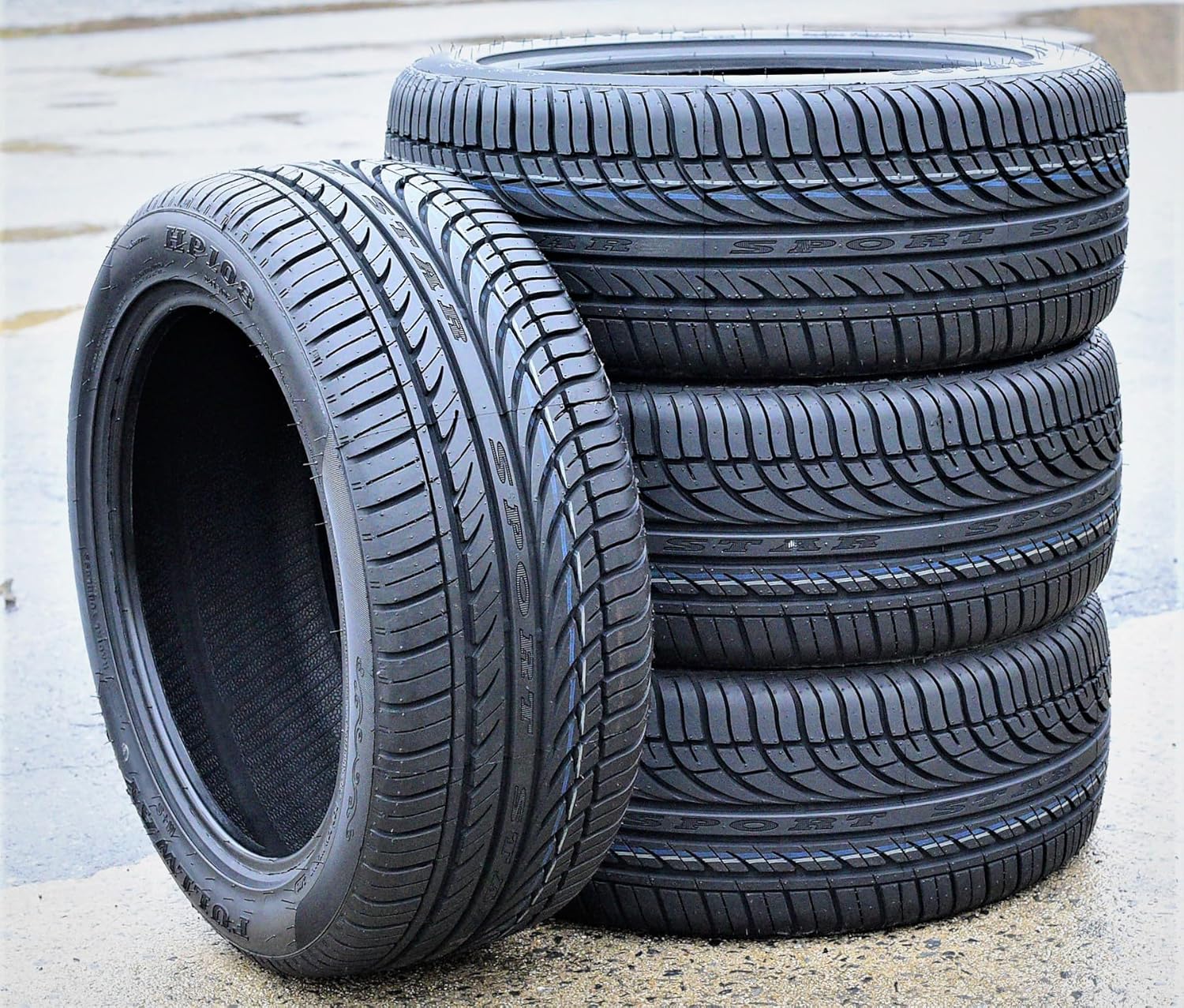 Set of 4 All-Season Radial Tires 245/50R20 Load Range SL 4-Ply BSW Black Side Wall UTQG 380AA J57997
