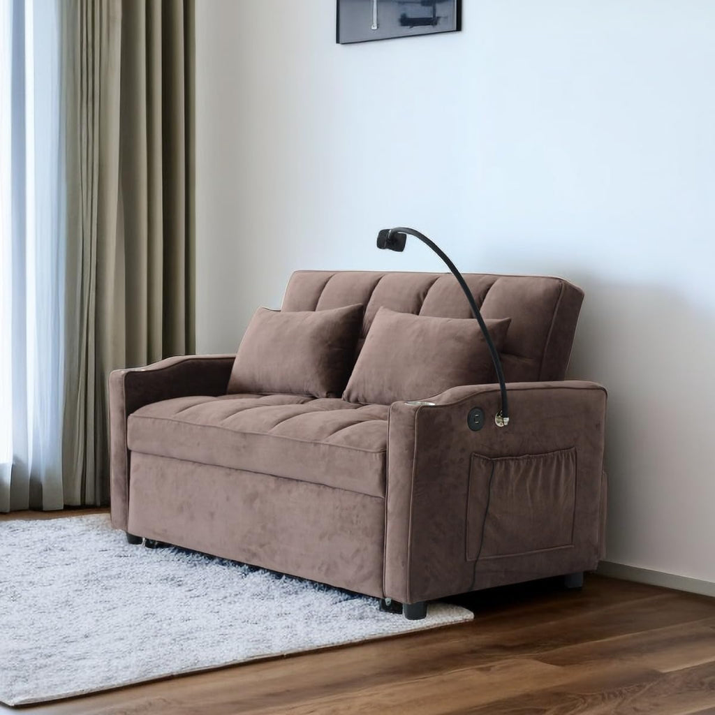 Sleeper Reclining Sofa Bed with Pillow G194