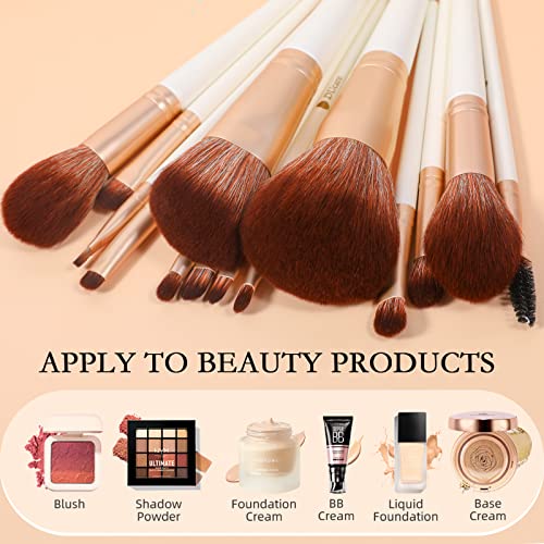 14pcs Synthetic Makeup Brushes Set W56897