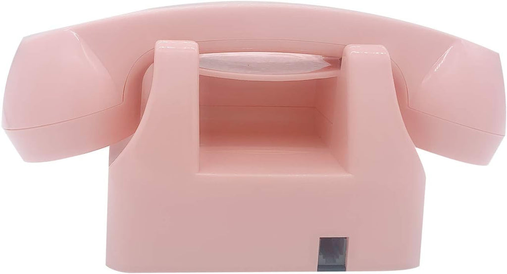 Pink Retro Rotary Corded Desk Phone E571