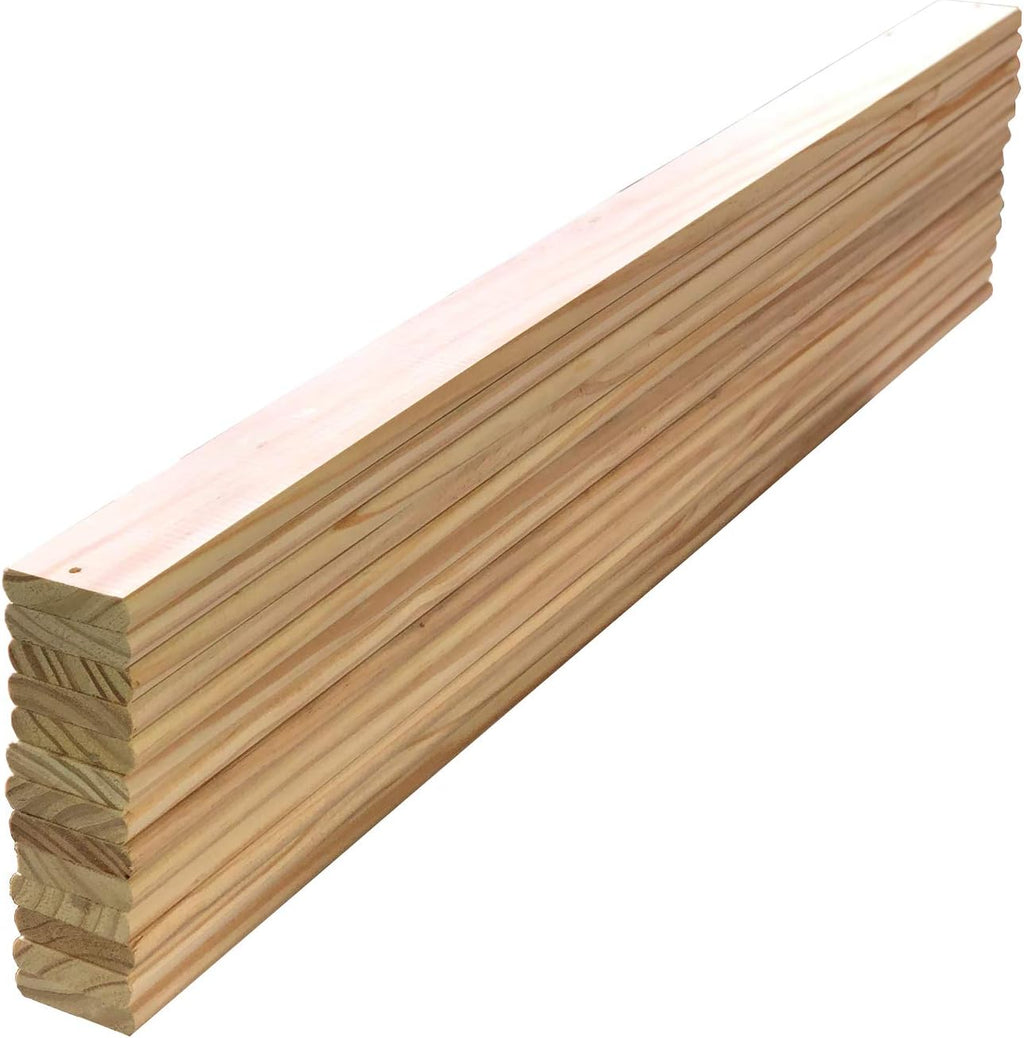 King Size Solid Pine Wood Bed Slats Pack of 13 L324675