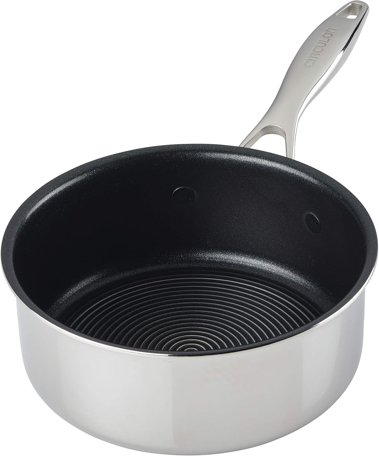 2 Quart Stainless Steel Saucepan with Glass Lid J9013
