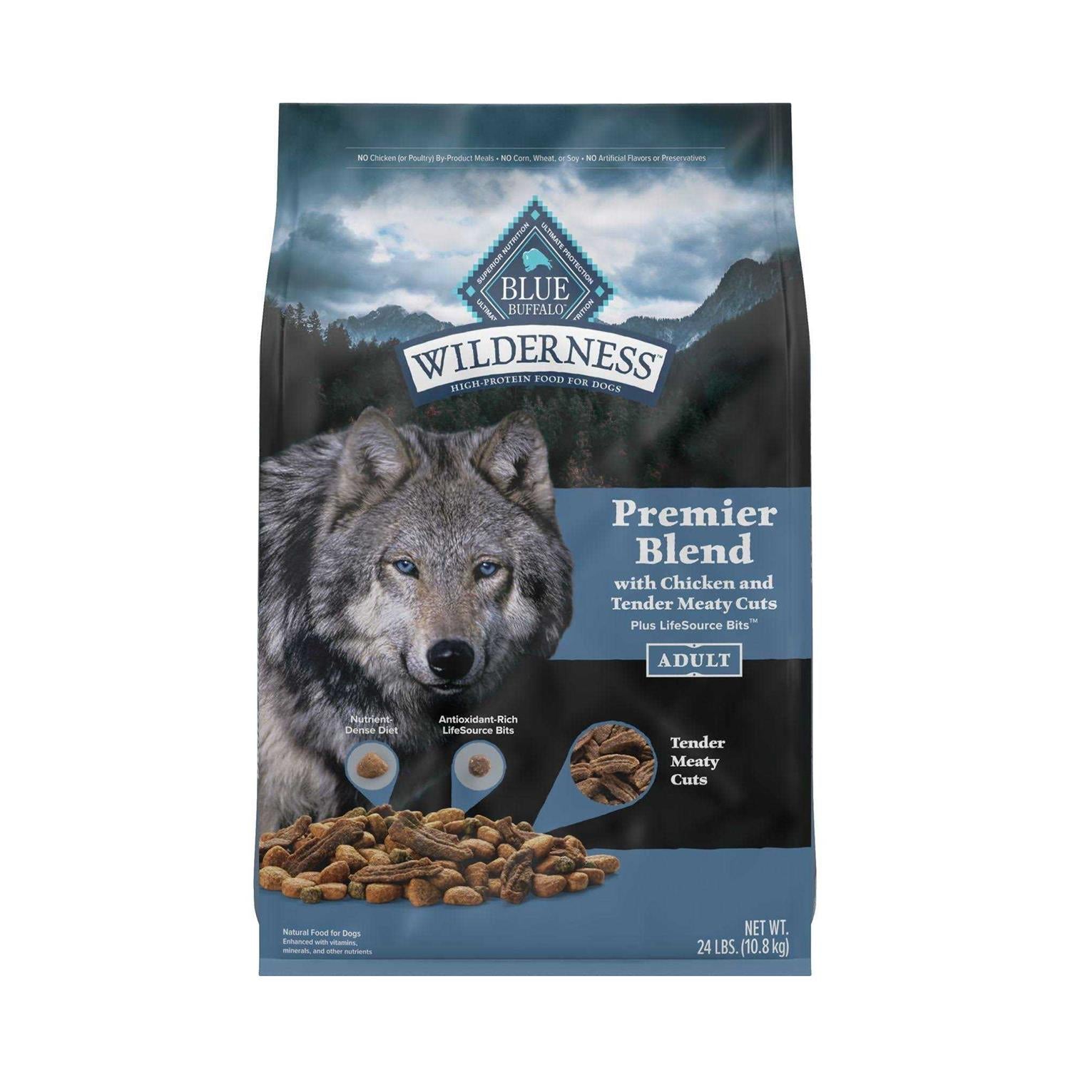 Blue Buffalo Wilderness Chicken Dry Premier Blend Adult Dog Food Y87916