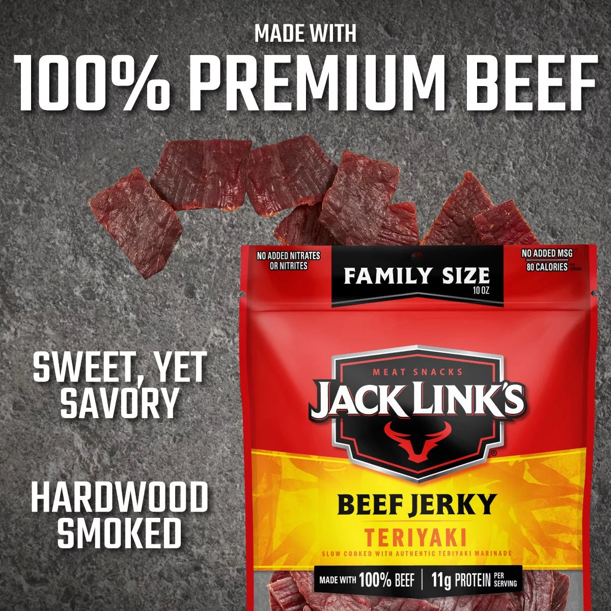 10oz Beef Teriyaki Jerky I718