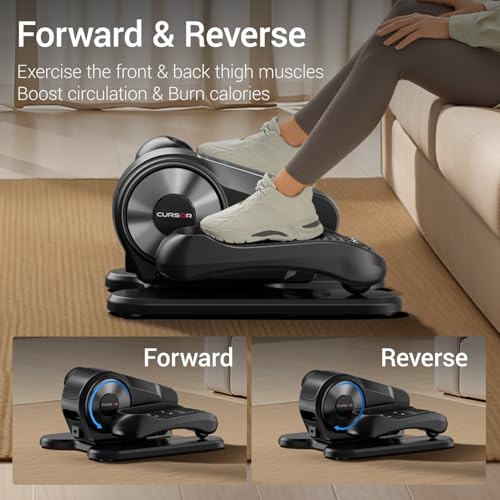 Under Desk Electric Pedal Exerciser with Remoter, 12 Level Speeds G77585