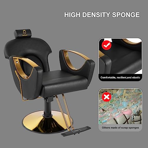 Pink Hydraulic Reclining Barber Chair T86113
