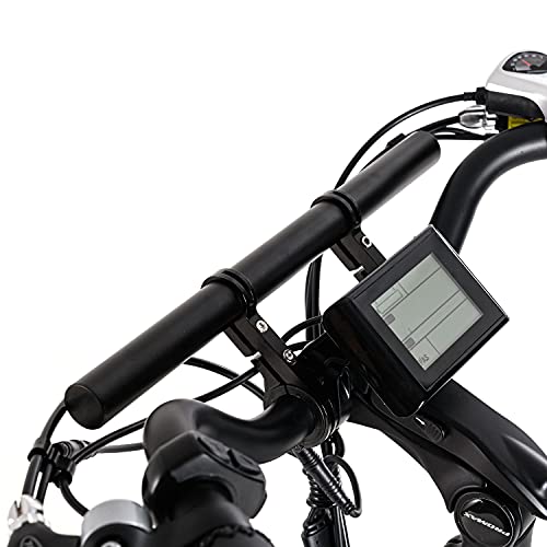 Black Aluminum Alloy 30cm Handlebar Extender U458075