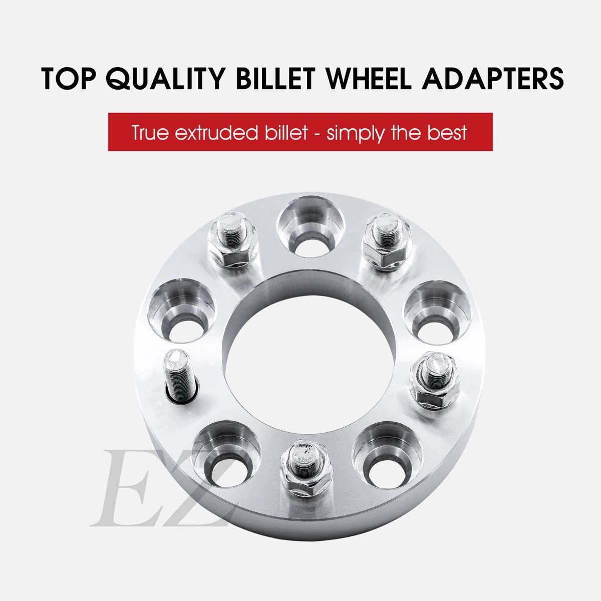 2 Billet Wheel Adapters 5x112 to 5x114.3 Thickness 1 Inch V66270