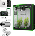 4x2 Grow Tent Smart Kit with 100W LED Grow Light, 6 Inch Air Aluminum Ducting and 6 Inch Air Carbon Filter V60901