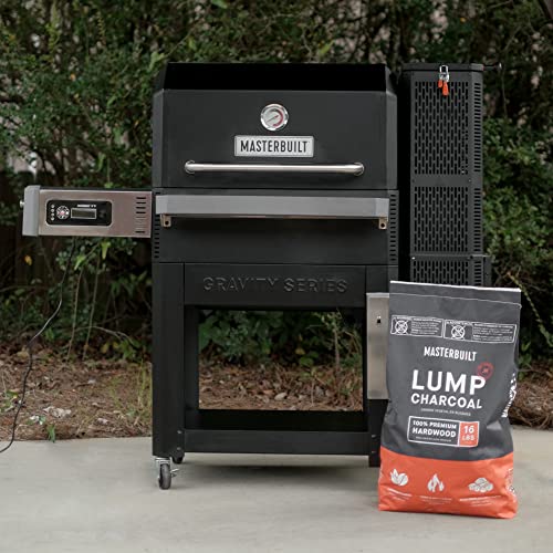 30 Barrel Charcoal Grill with Side Table, 627 Square Inches, Black C20031