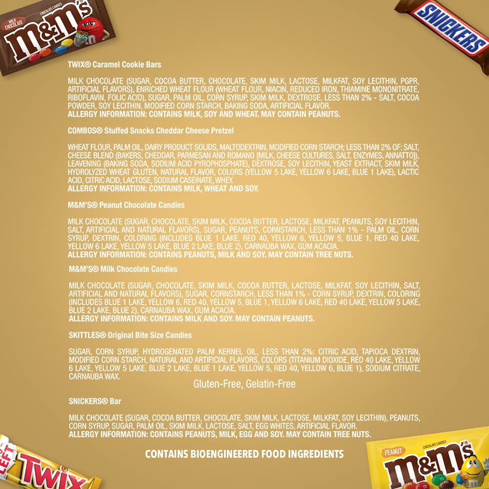 18 Full Size Candy Bars Gift Box, 2.78 pounds N802