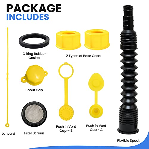 Universal Gas Can Spout Replacement No Spill Nozzle P907