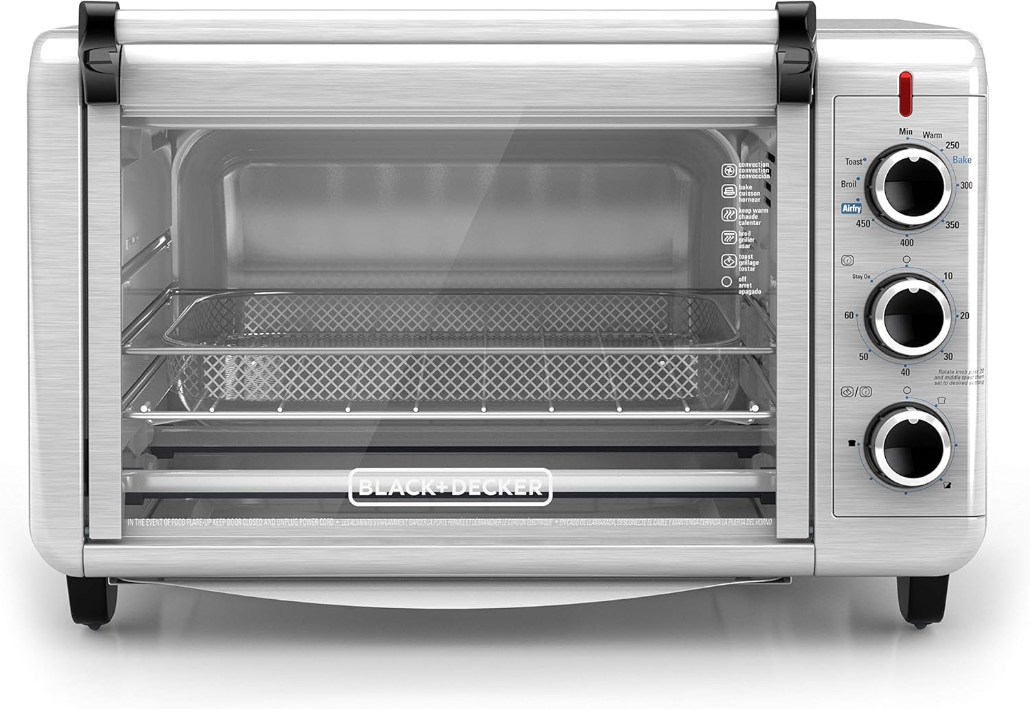 6-Slice Air Fry Toaster Oven, Stainless Steel Y953