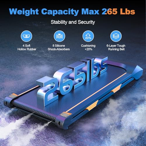 Under Desk Treadmill with Incline, 2 in 1 Walking and Jogging, Small Portable Treadmill with Remote Control T1202