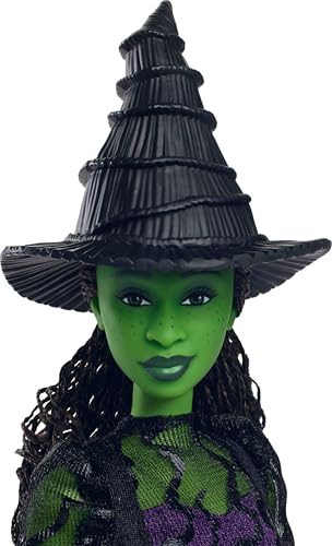 Green Skin Braided Black Hair Fashion Doll with Removable Ballroom Look V965468