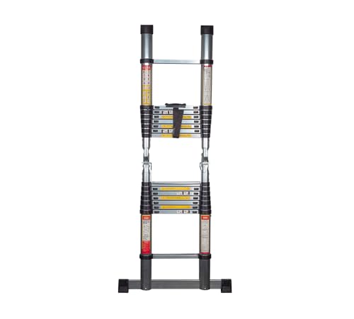 16.5' Telescoping Aluminum Folding Ladder with Carry Handle N17036