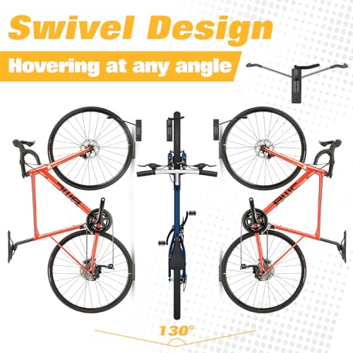 2 Pack Swivel Bike Rack Wall Mount U89207