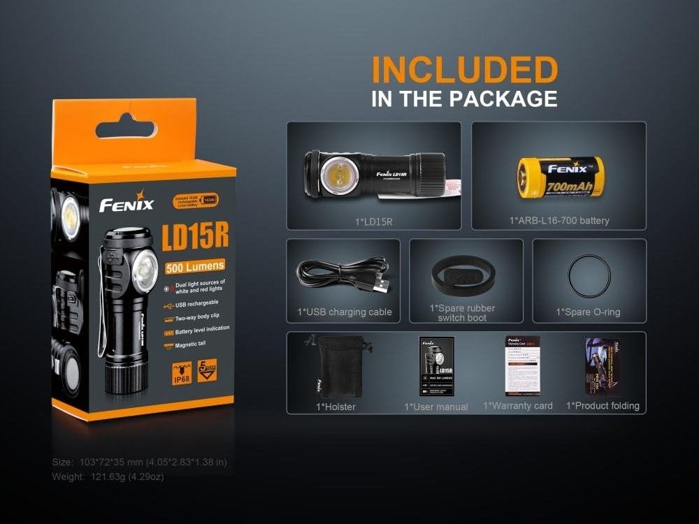 500 Lumen USB rechargeable right angled Flashlight Pack of 2 C35372