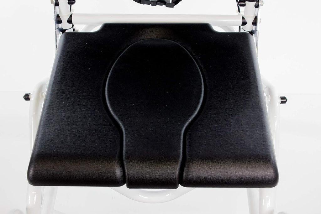 Tilt-in-Space Reclining Shower Commode Chair with Locking Casters C762