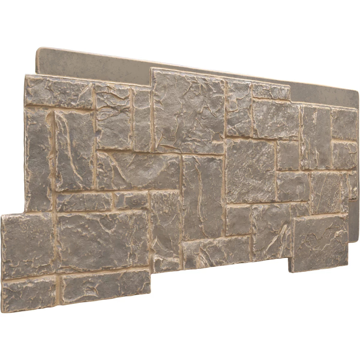49"W x 24 1/2"H x 1 1/4"D Faux Stone Siding Panel B6199