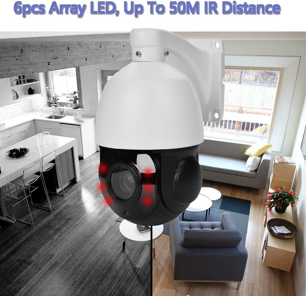 4K PTZ 8MP Security Camera with 30x Optical Zoom and Night Vision M7793
