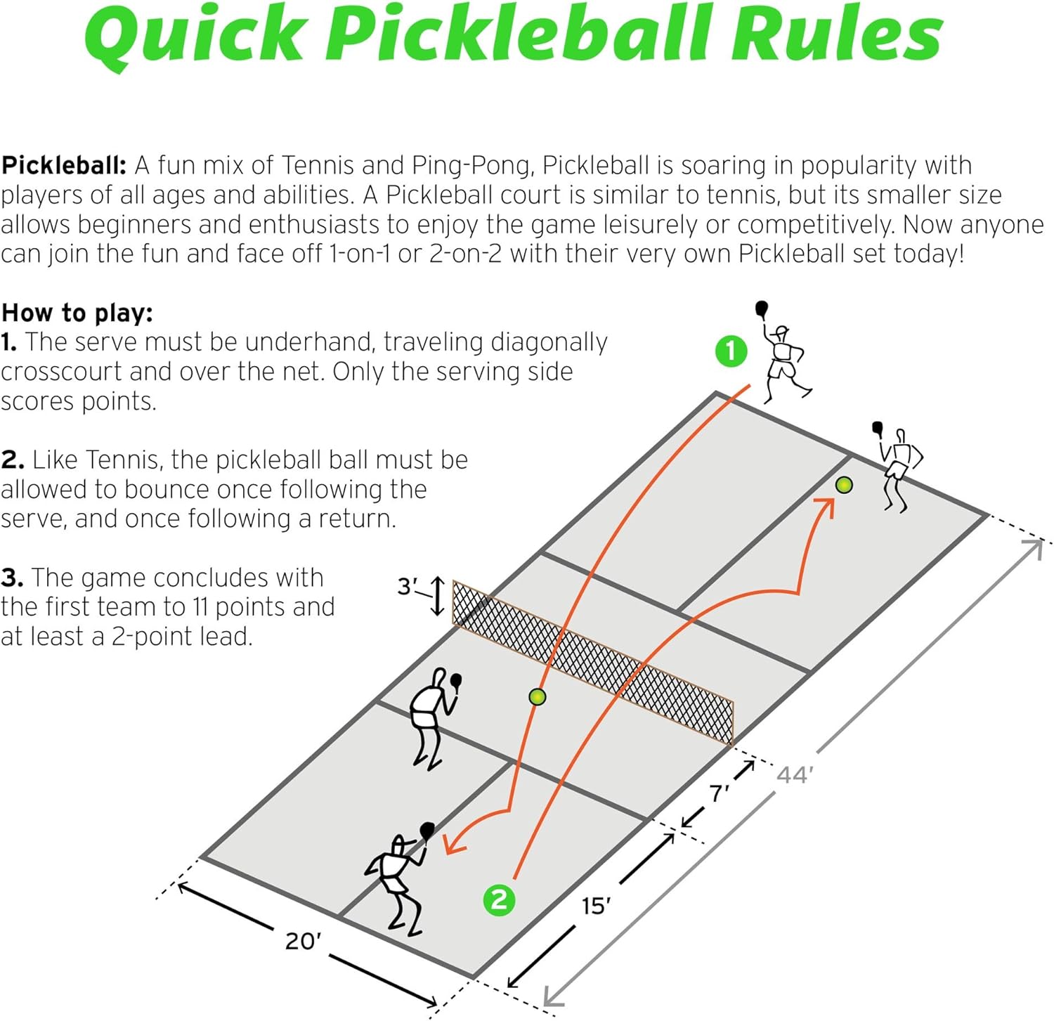 Wood Pickleball Starter Set with 2 Wooden Paddles, 4 Pickleballs & Backpack Tote M461236