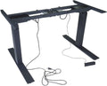 Dual Motor Electric Adjustable Height Standing Desk Frame 50" H 63" W E7084