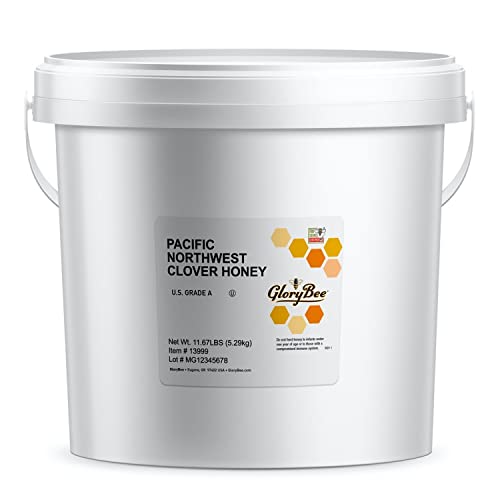 Organic Clover Raw Honey, 186.72 Ounce Bulk Pail Y8131