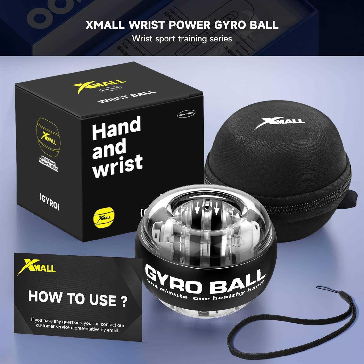 Wrist Power Gyro Ball Hand Forearm Strengthener V665