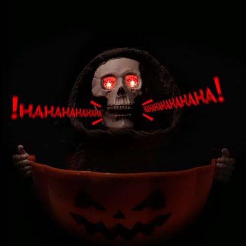 Halloween Candy Bowl Animated Candy Dish with Sound and Movement U591170