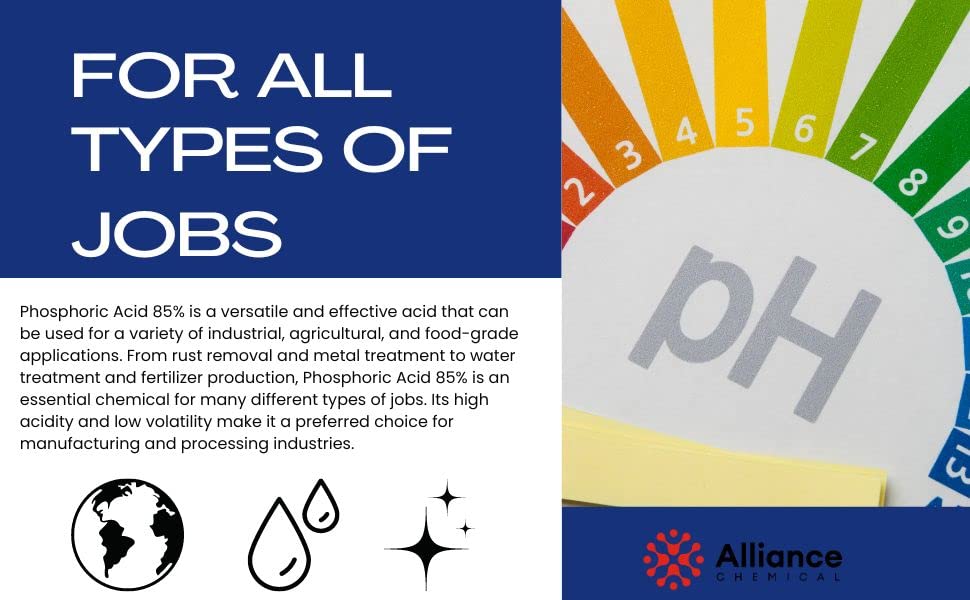 Phosphoric Acid 85% Technical Grade - 1 Gallon F596843