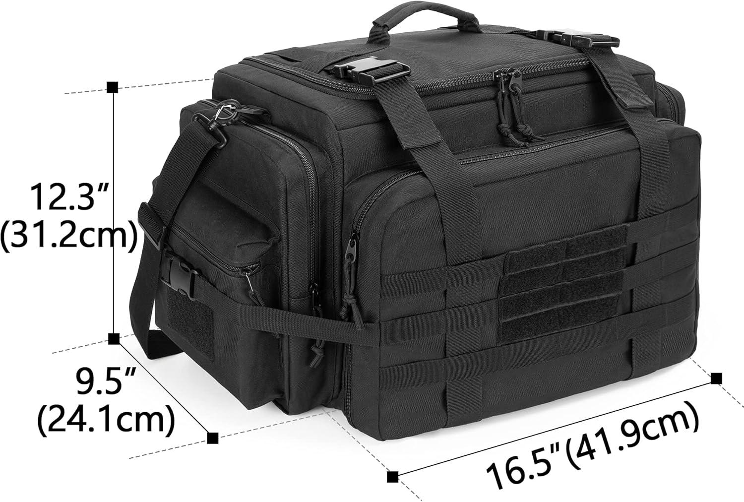 Black Patrol Bag with Laptop Layer T39551