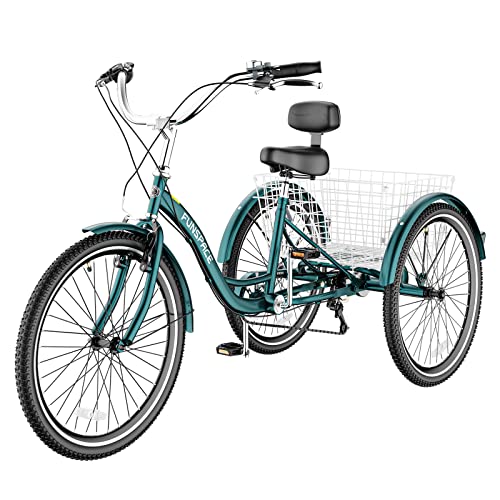 7 Speed 20/24/26 inch Three Wheel Adult Tricycle O82441