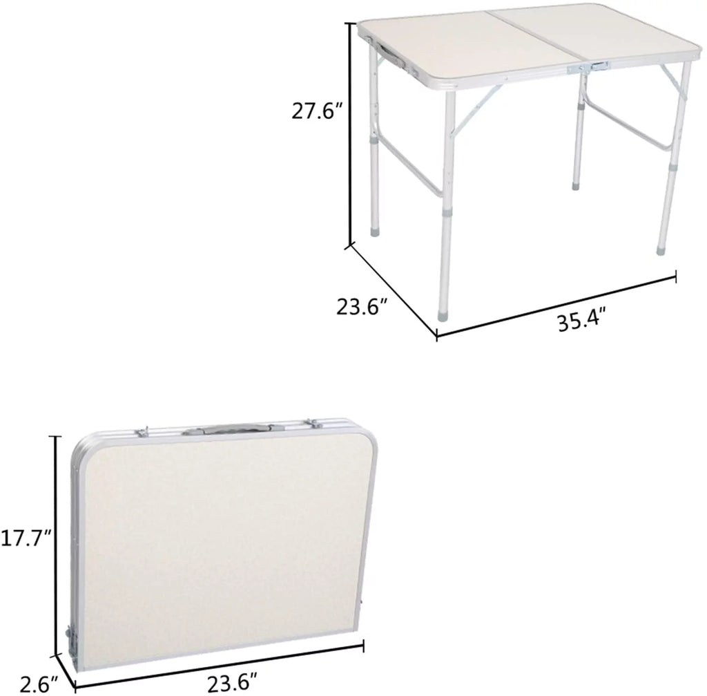 Aluminum Height Adjustable Portable Folding Table I542