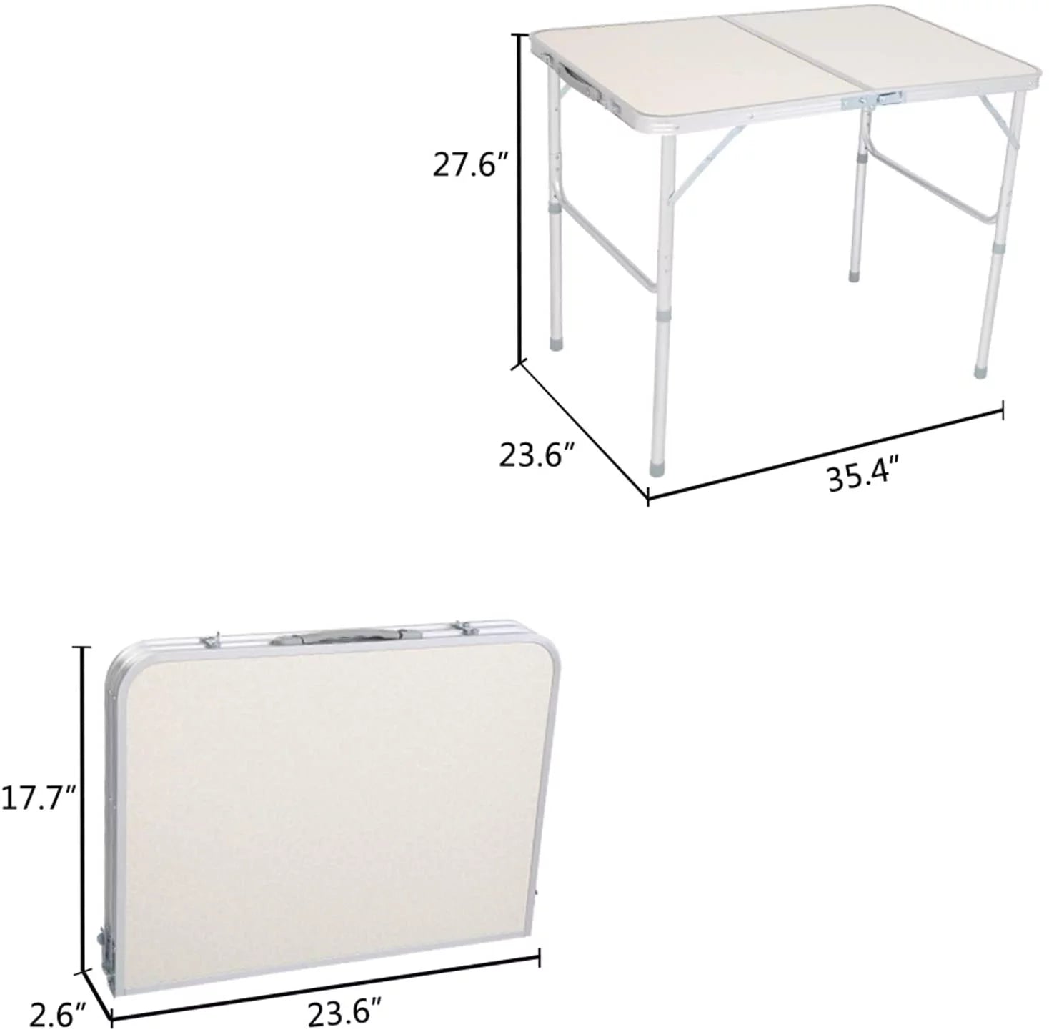 Aluminum Height Adjustable Portable Folding Table I542