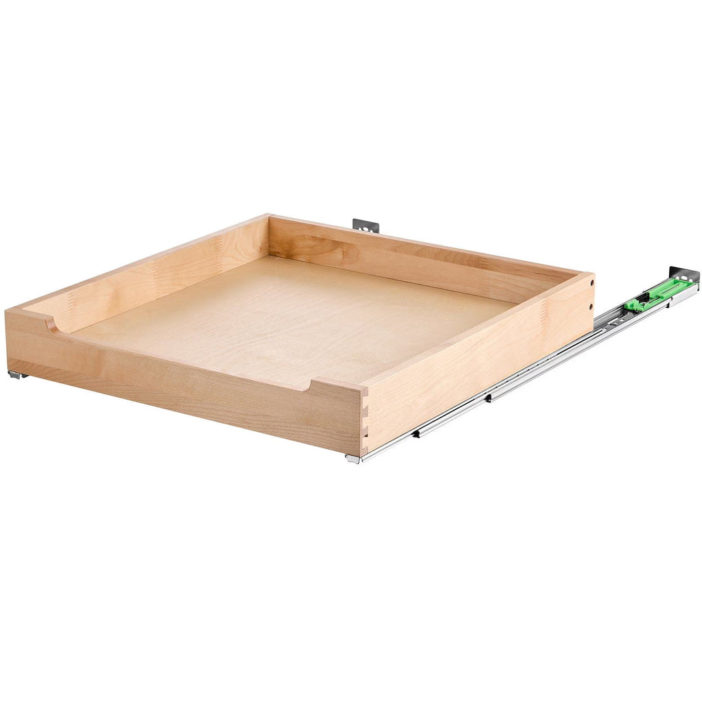 20-inch Wide Wood Drawer, 21-inch Deep, Soft Close Slide Out Shelf W8904